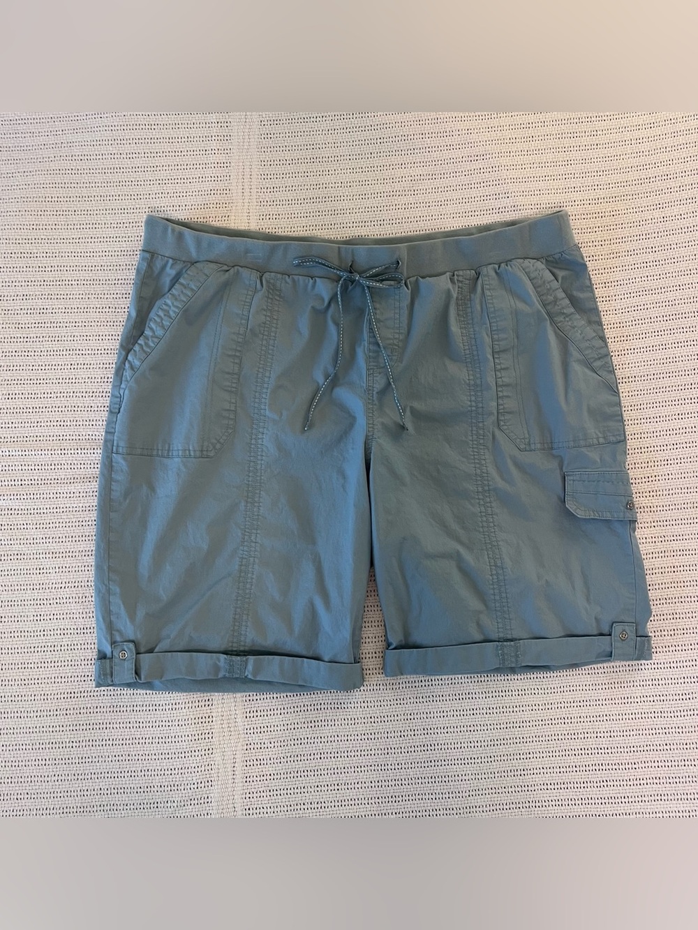 Cato Women's Blue-Green Drawstring Shorts